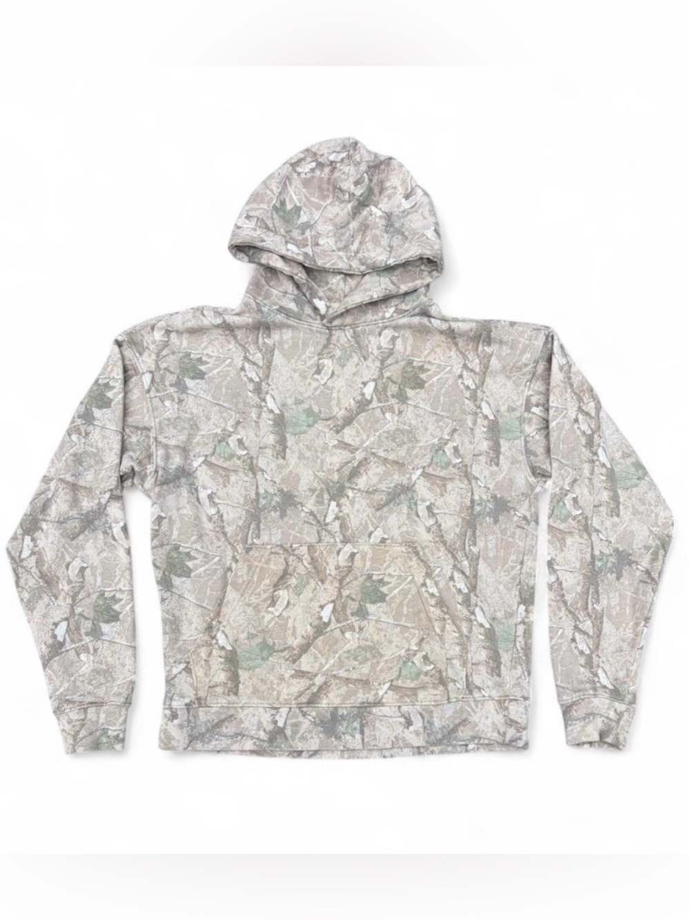 Women’s Sz. S oversized fit, light colored camo hoodie with front pocket